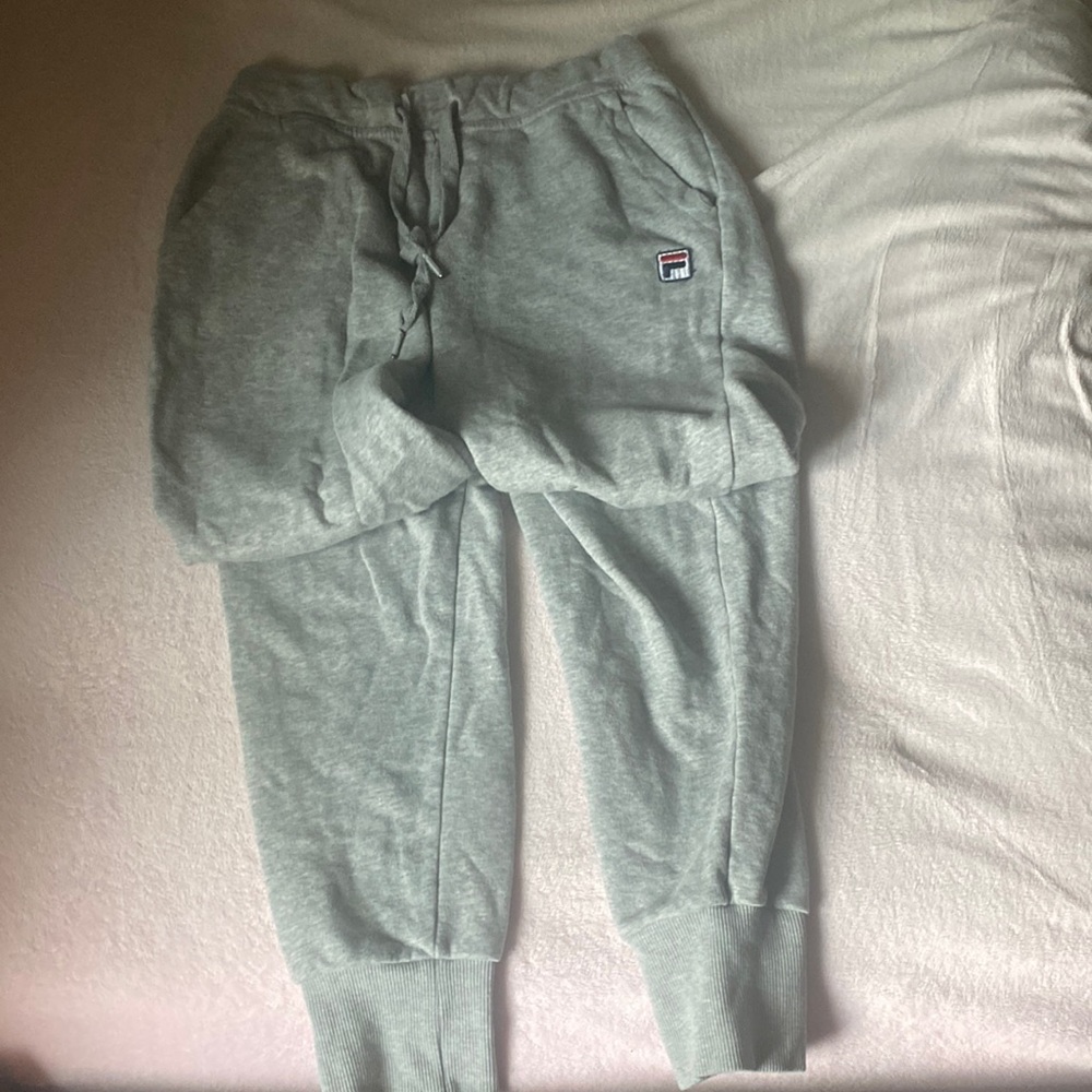 Gray fila joggers